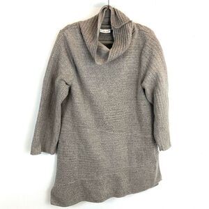 Habitat lagenlook cowl neck tunic pullover sweater asymmetrical hem L